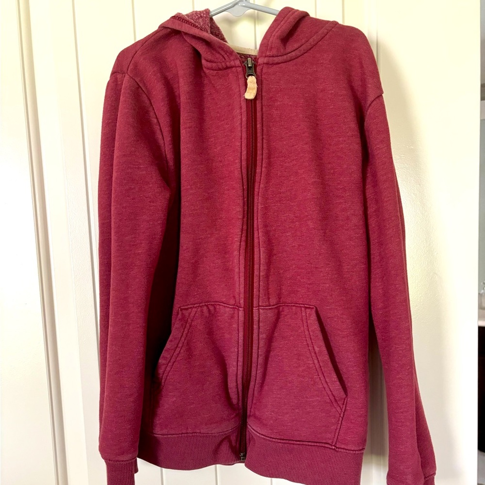Cat & Jack Boys’ Maroon Zipper Sweatshirt